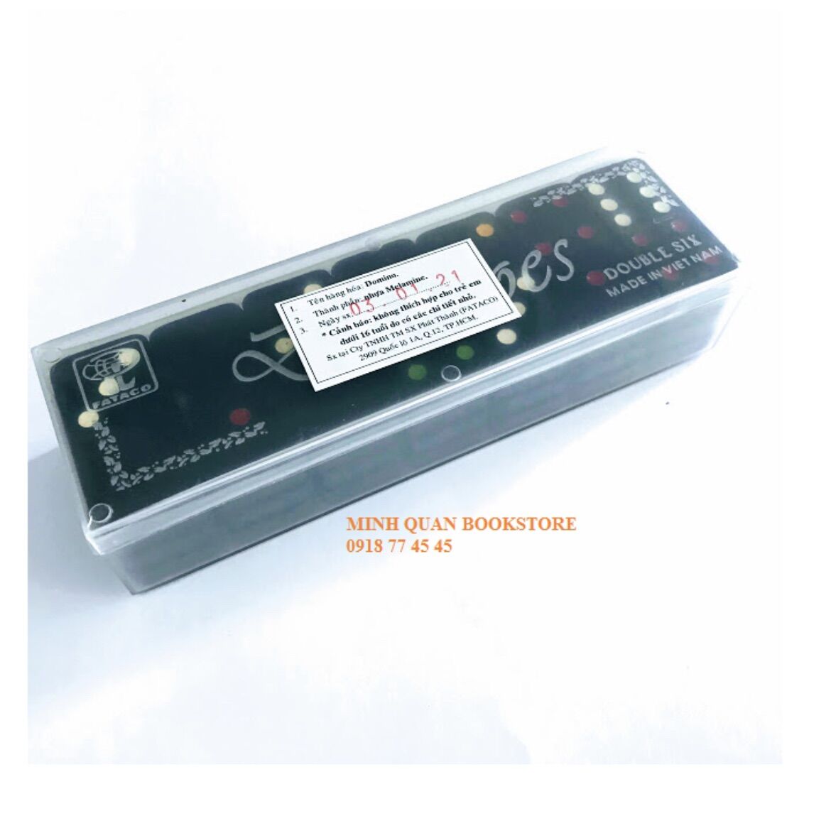 Cờ Domino nhựa đen cao cấp - Fataco