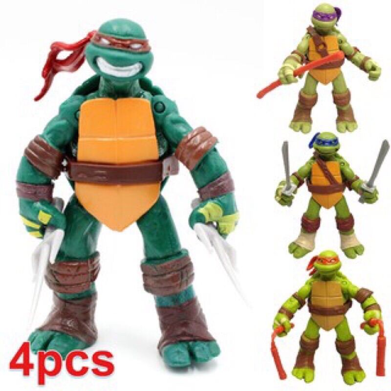 Mô hình figure set Ninja Rùa Bộ 4 Con  Hộp  Taki Shop