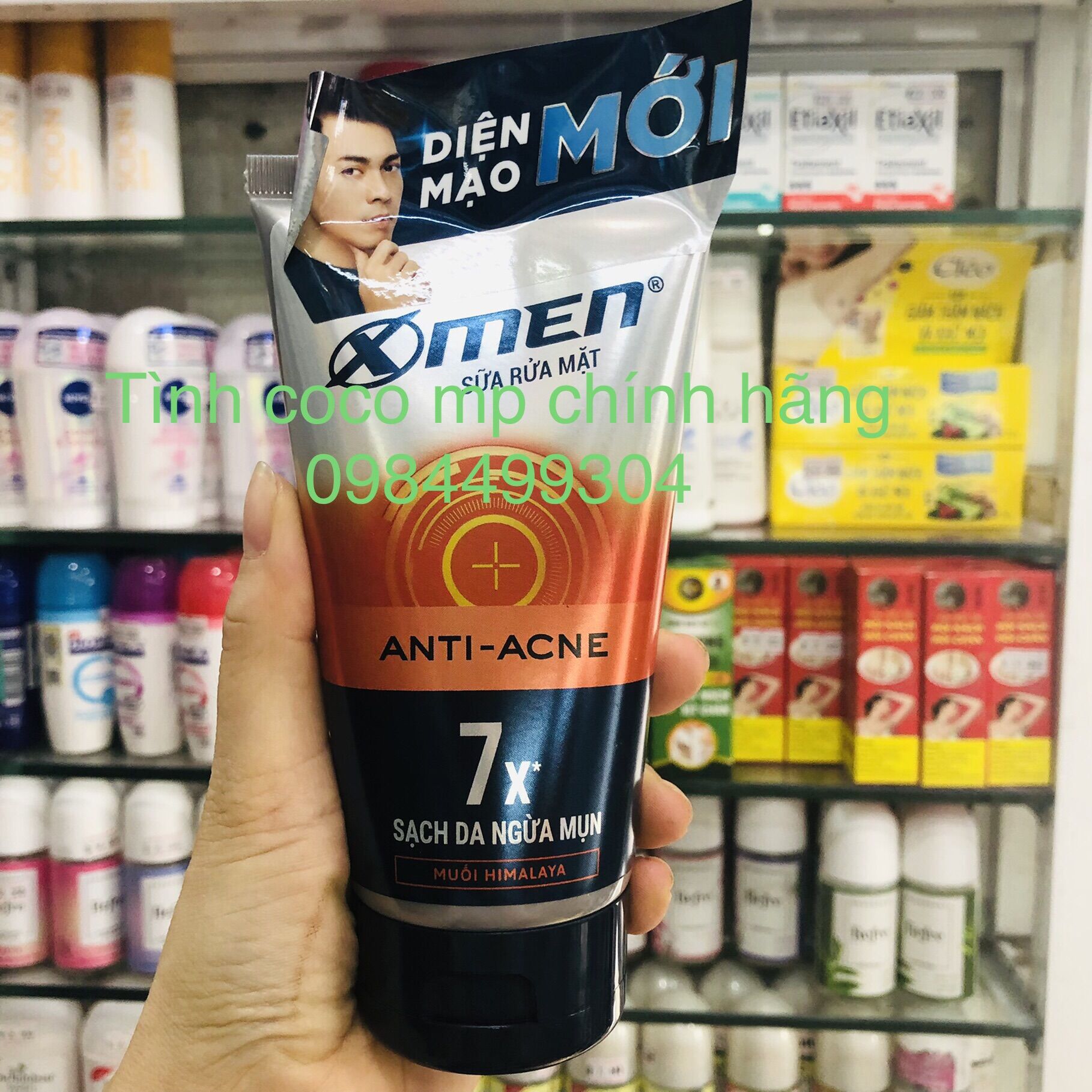 Sữa rửa mặt cho nam Xmen Acne Clear sạch nhờn, ngừa mụn 100g