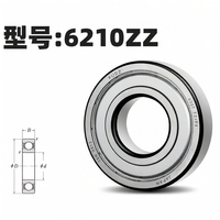 XUNDAZC | Bạc Đạn Không Cần Bảo Trì Có Bảo Vệ Bụi 6206 6203 6205 6204 6305 6202 6207