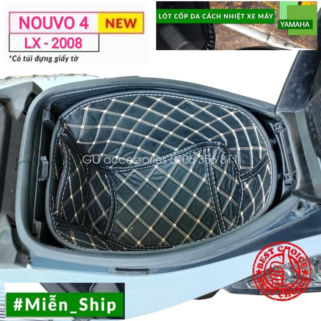 Đệm cốp xe máy NOUVO 4 - LX [ CÁCH NHIỆT + GIẢM SỐC ]