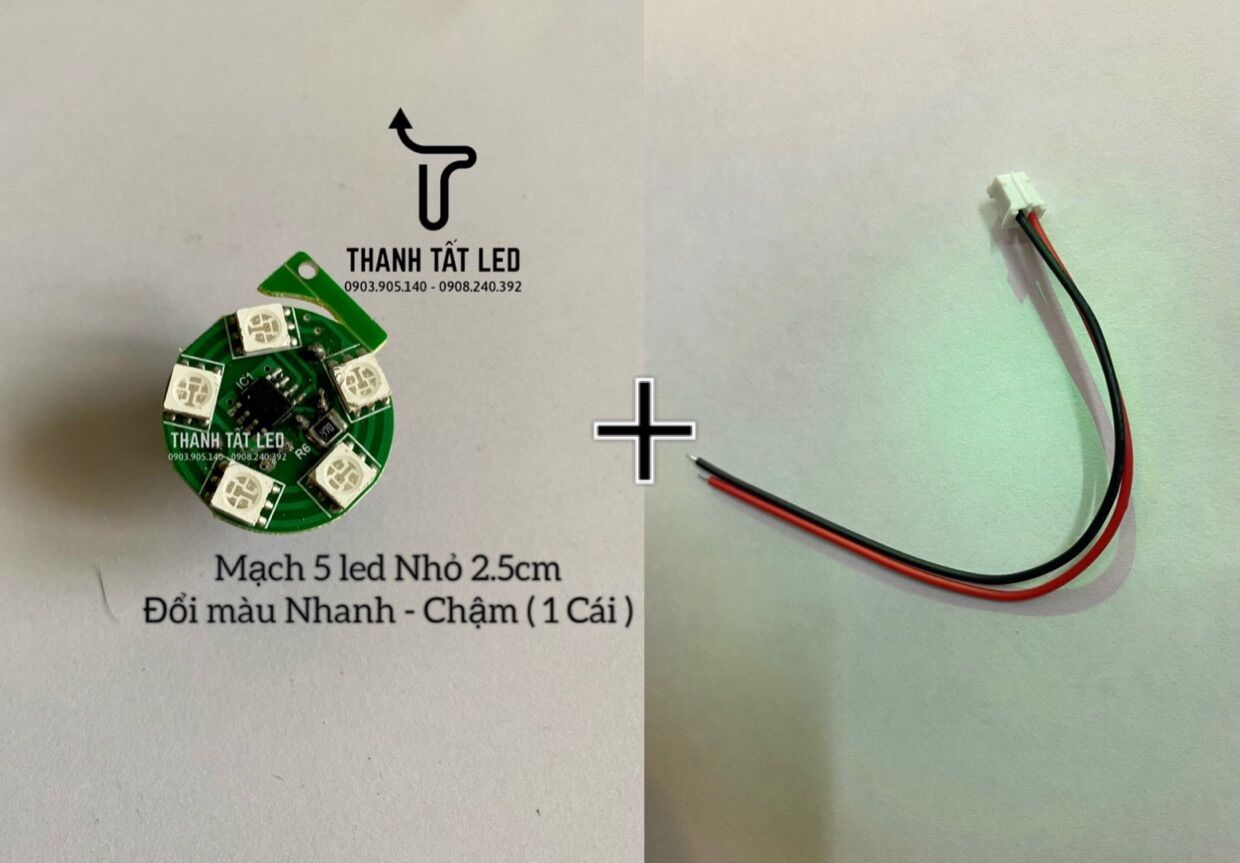 Bo mạch LED đèn thờ pha lê siêu sáng 1 Cái 2,5cm Tròn
