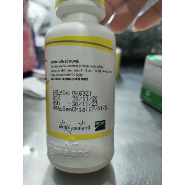 Thuốc bổ gan thận cho chó mèo Heparenol 100ml