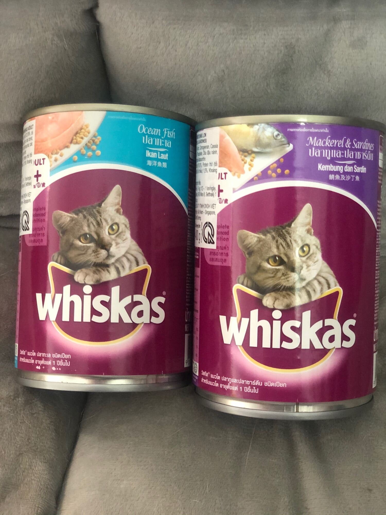 Pate lon cho mèo trên 1 tuổi Whiskas 400g