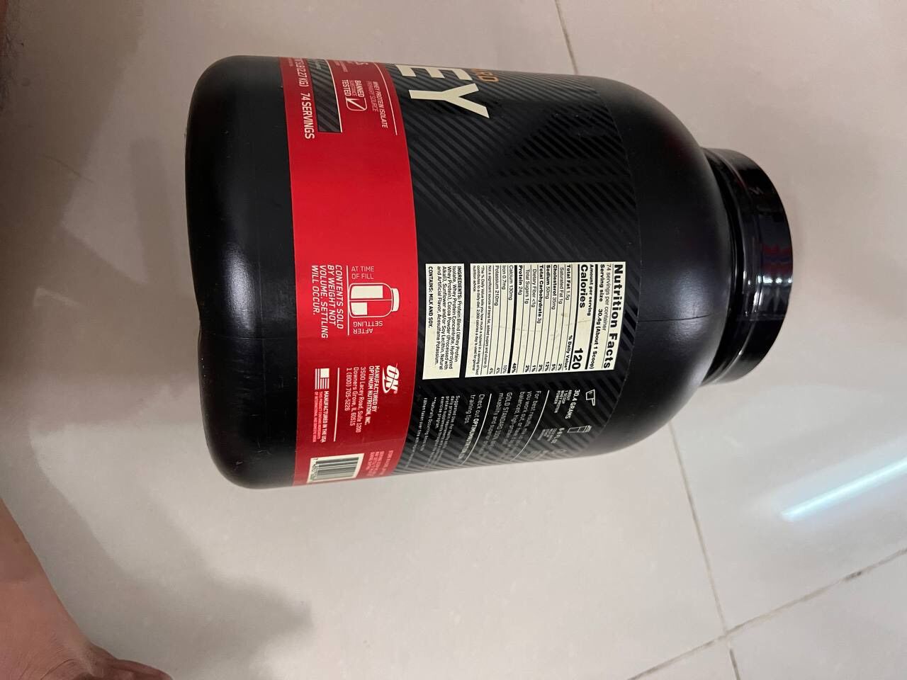 GOLD STANDARD 100% WHEY PROTEIN - (5 LBS) 2,27kg
