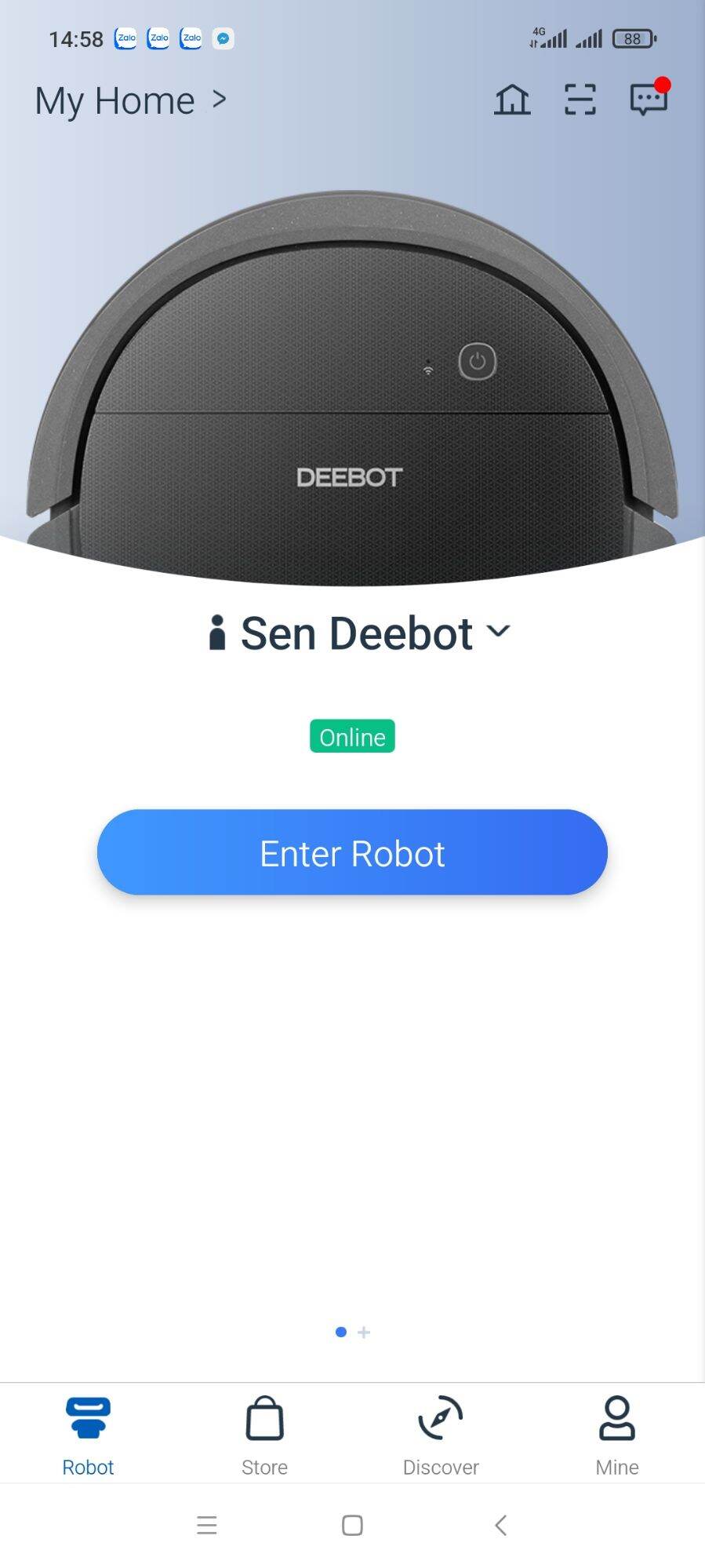 Máy Robot Hút Bụi Lau Nhà Ecovacs Deebot DN55 - Ozmo900