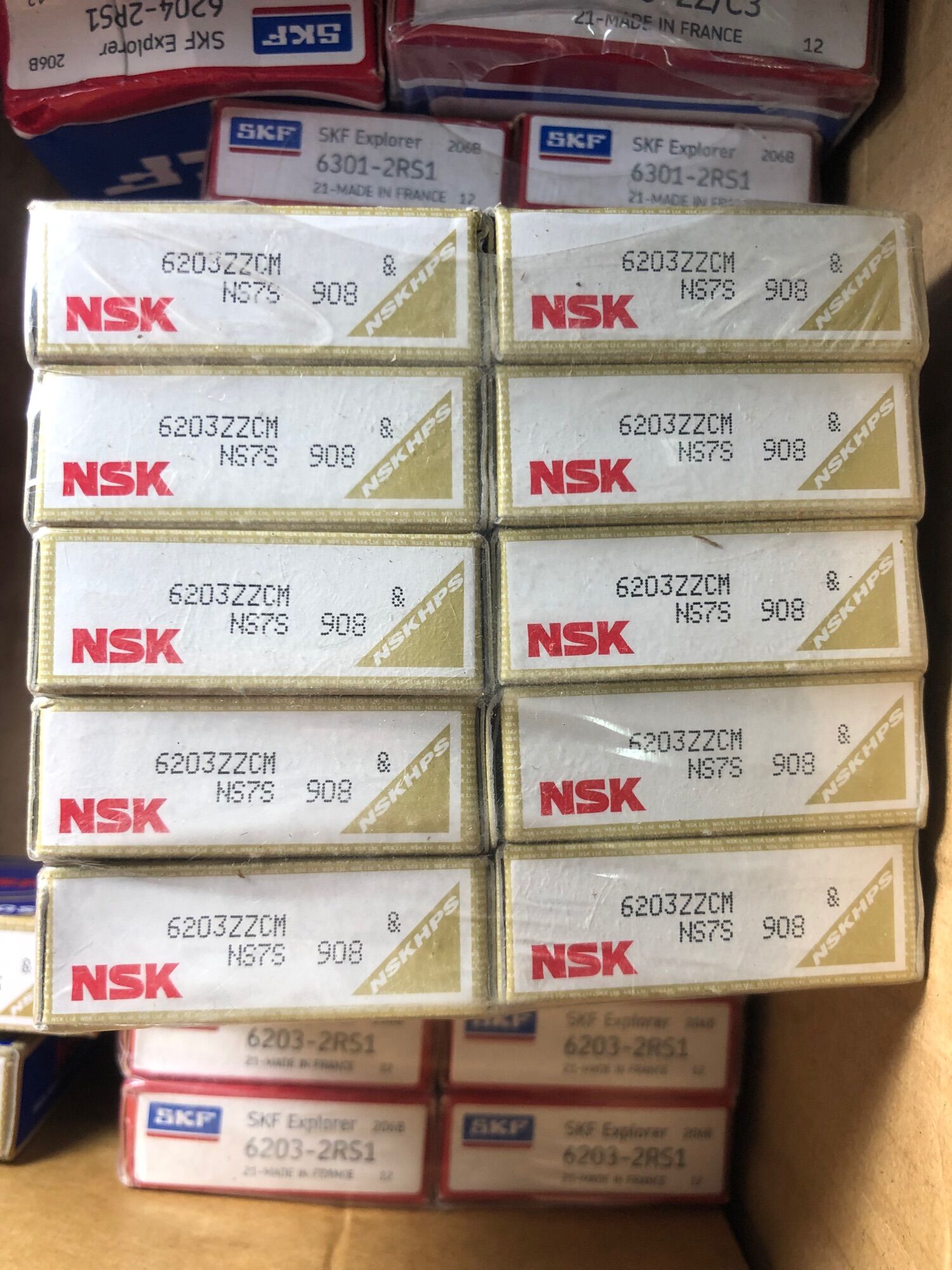 Vòng bi bạc đạn nsk 6203 japan