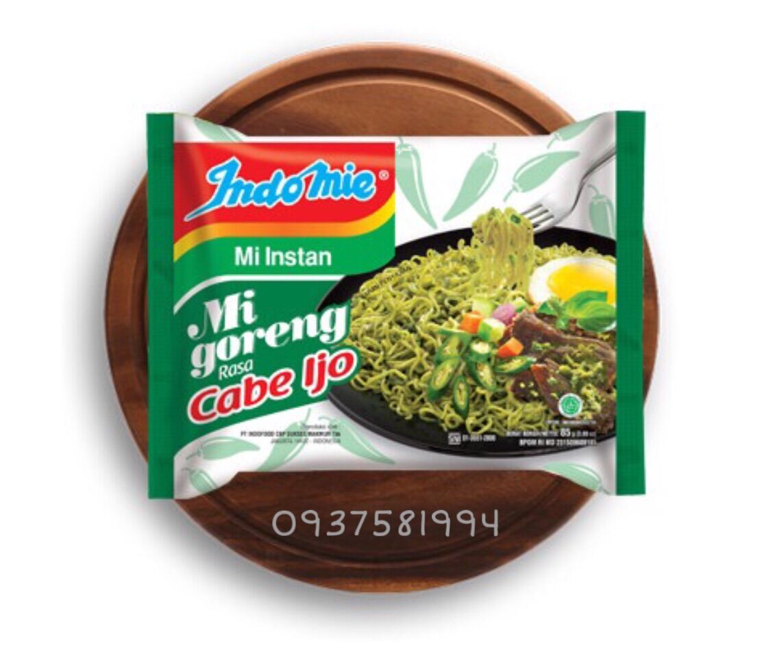 Mì Indomie vị ớt xanh Cabe Ijo SIÊU HIẾM (Lẻ / Lốc 5 gói) - Mì ăn liền | VinMart.co