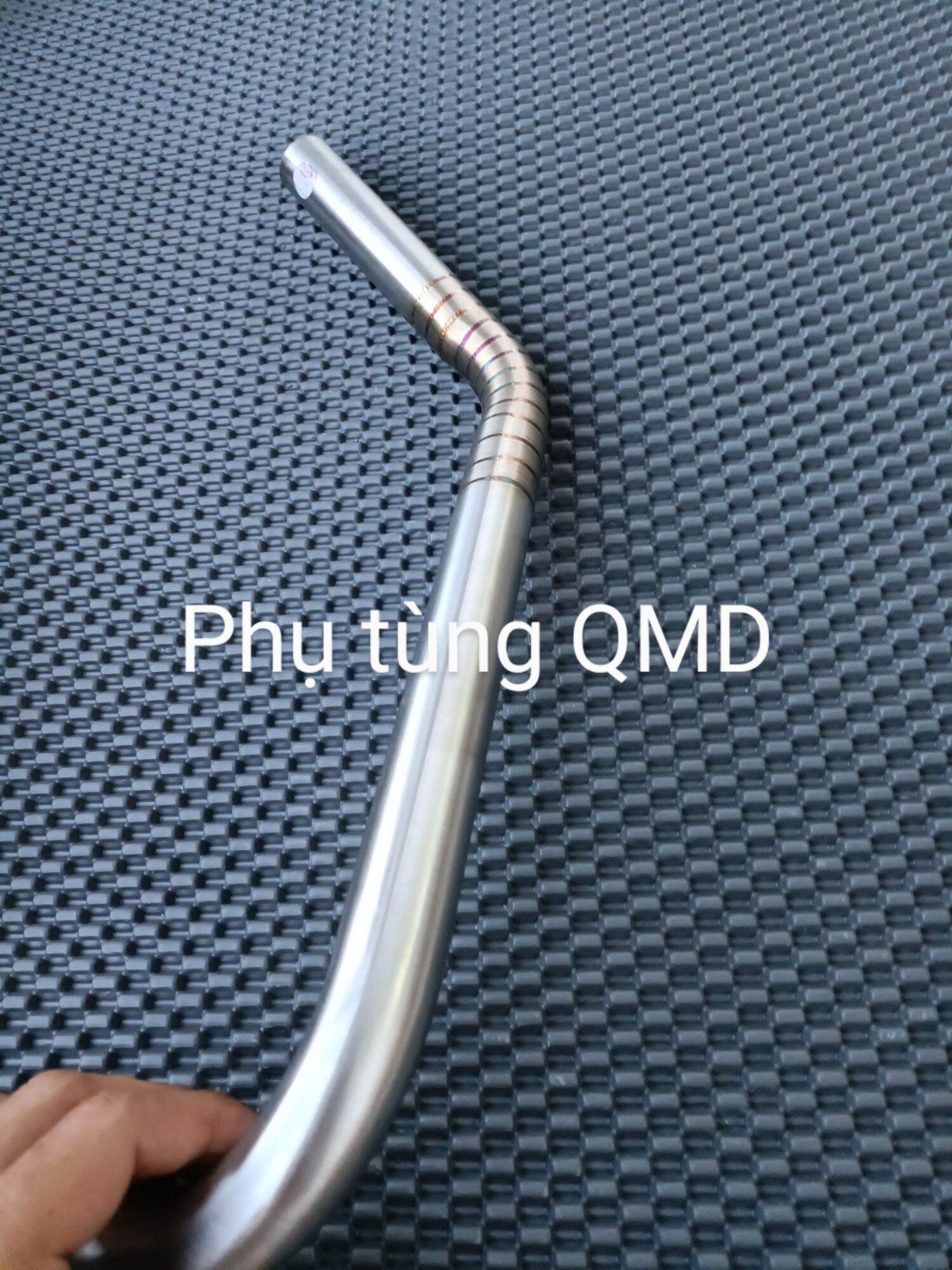 Cổ pô Ab125 2013-21 + Click inox 304 vân titan