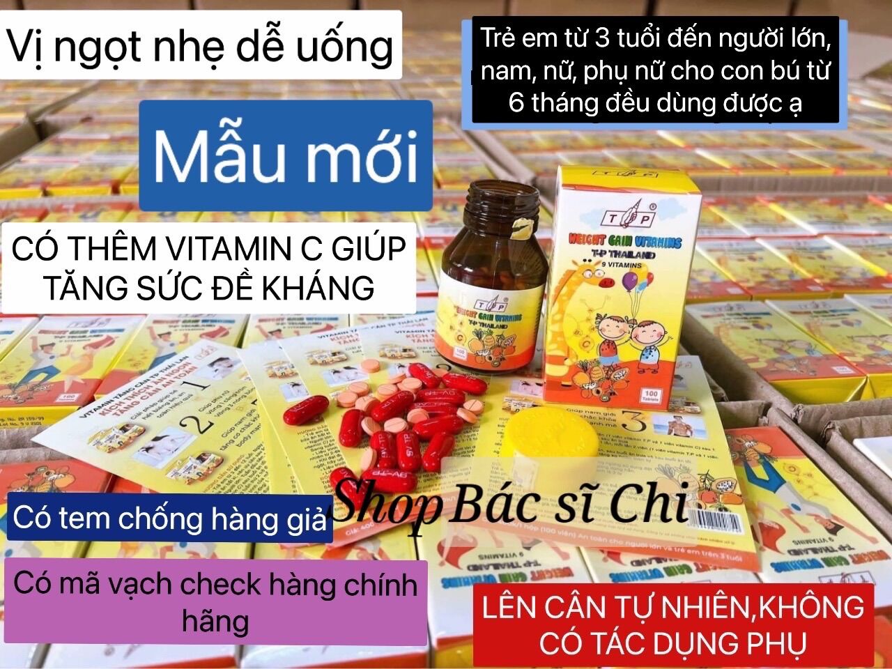 Vitamin tăng cân TP Thái Lan chính hãng 100 viên