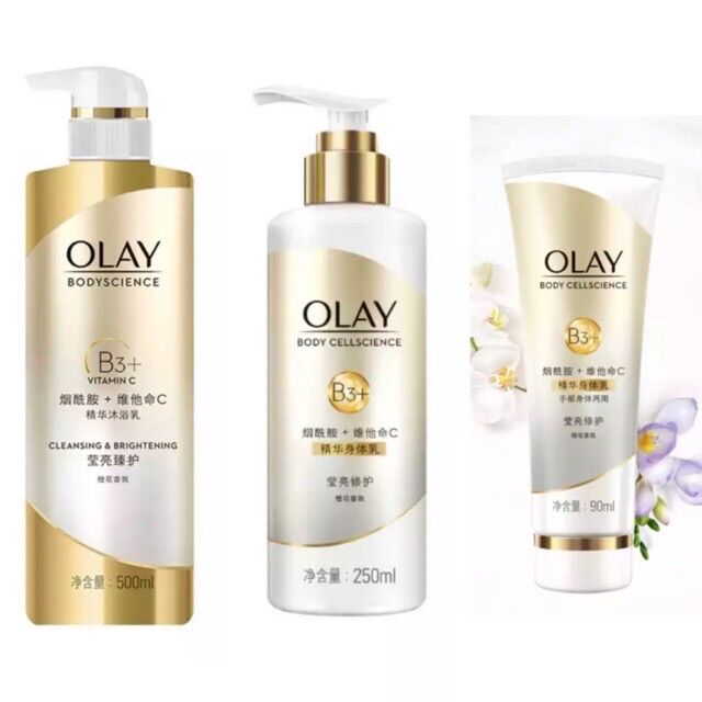 Sữa dưỡng thể Olay B3 + Vitamin C có sẵn