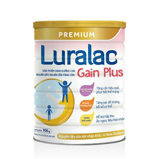 Sữa LURALAC Gain Plus dành cho người gầy 900g