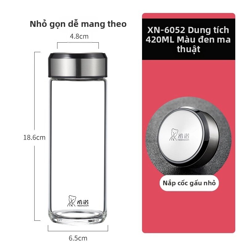Durable Aesthetic Glass Water Cup Large Capacity - 6