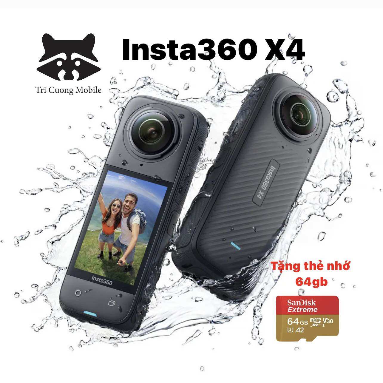  Camera Insta360 X4  tặng thẻ nhớ 64gb  