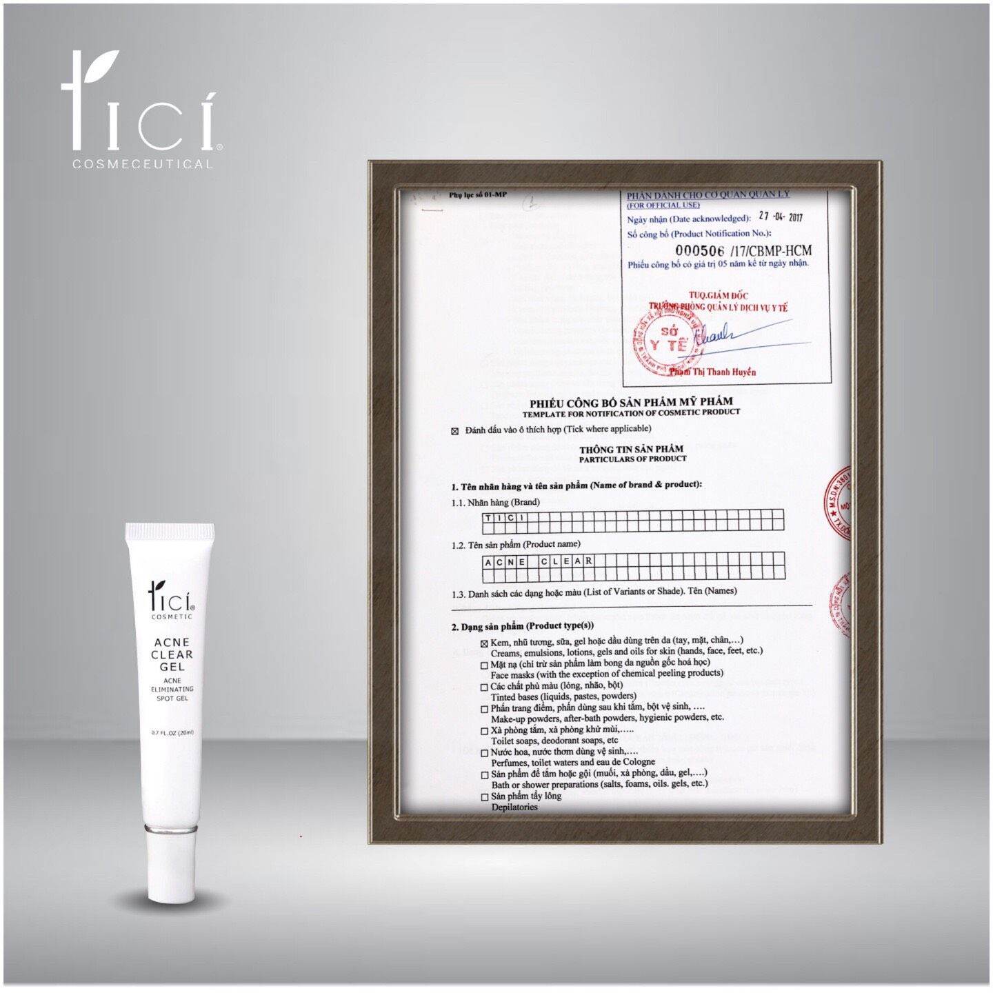 Gel mụn ACNE CLEAR GEL TICI