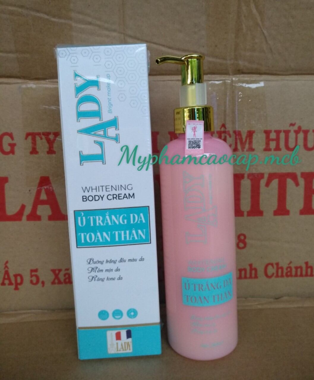 Kem ủ trắng da toàn thân lady 250g