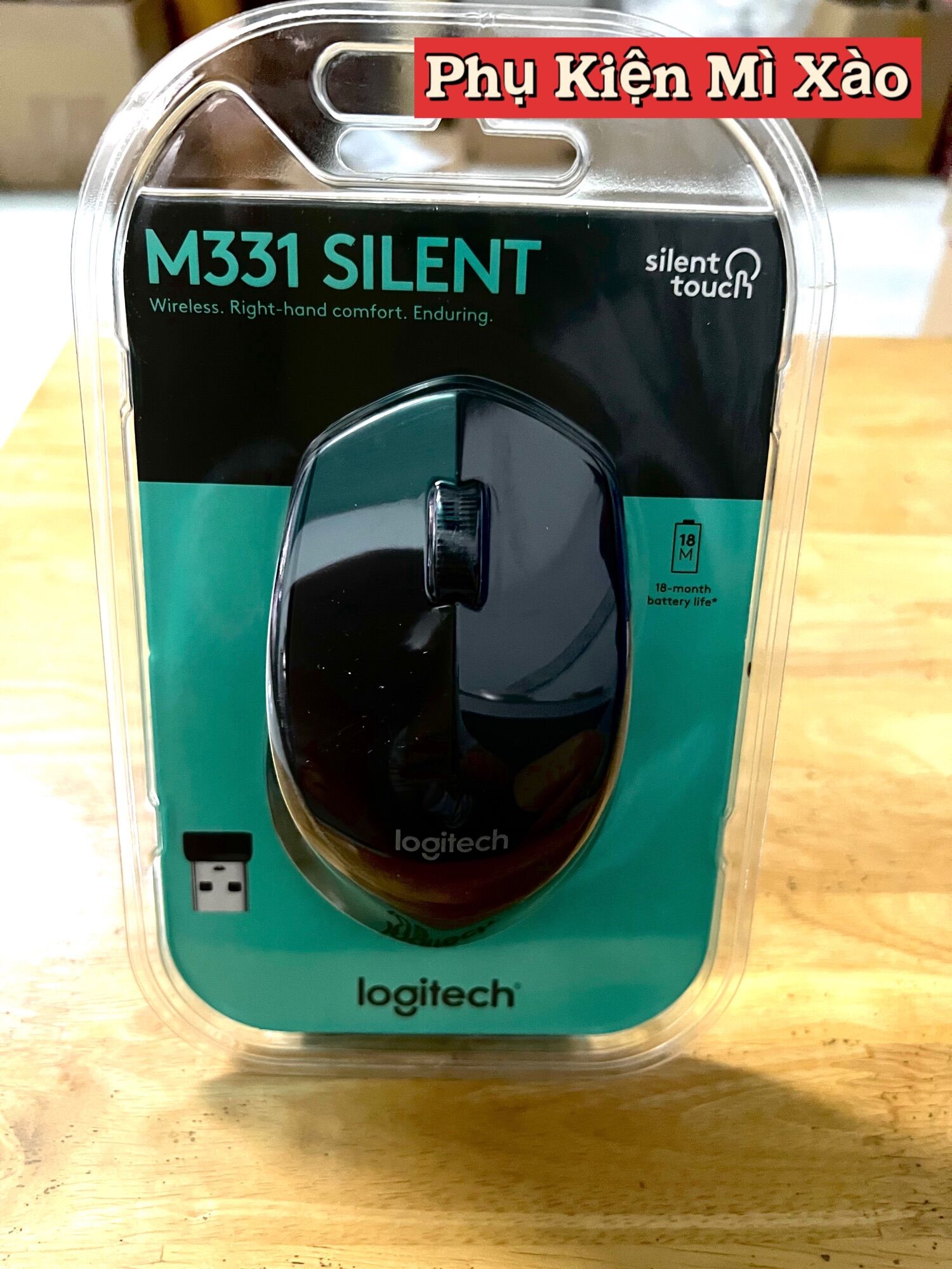 Chuột không dây logitech m331 silent yên lặng - bảo hành 12t digiworld