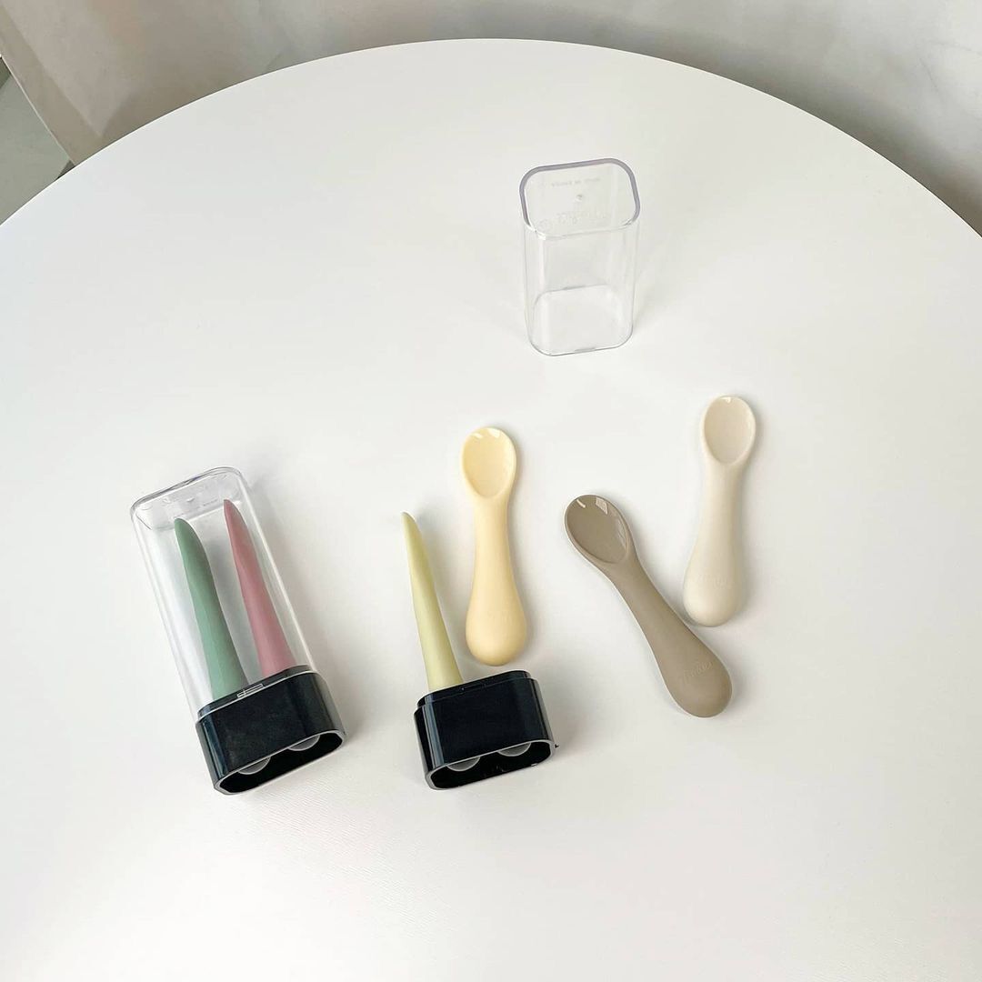 THÌA ĂN DẶM SILICONE BLUEMAMA MODUI HÀN QUỐC
