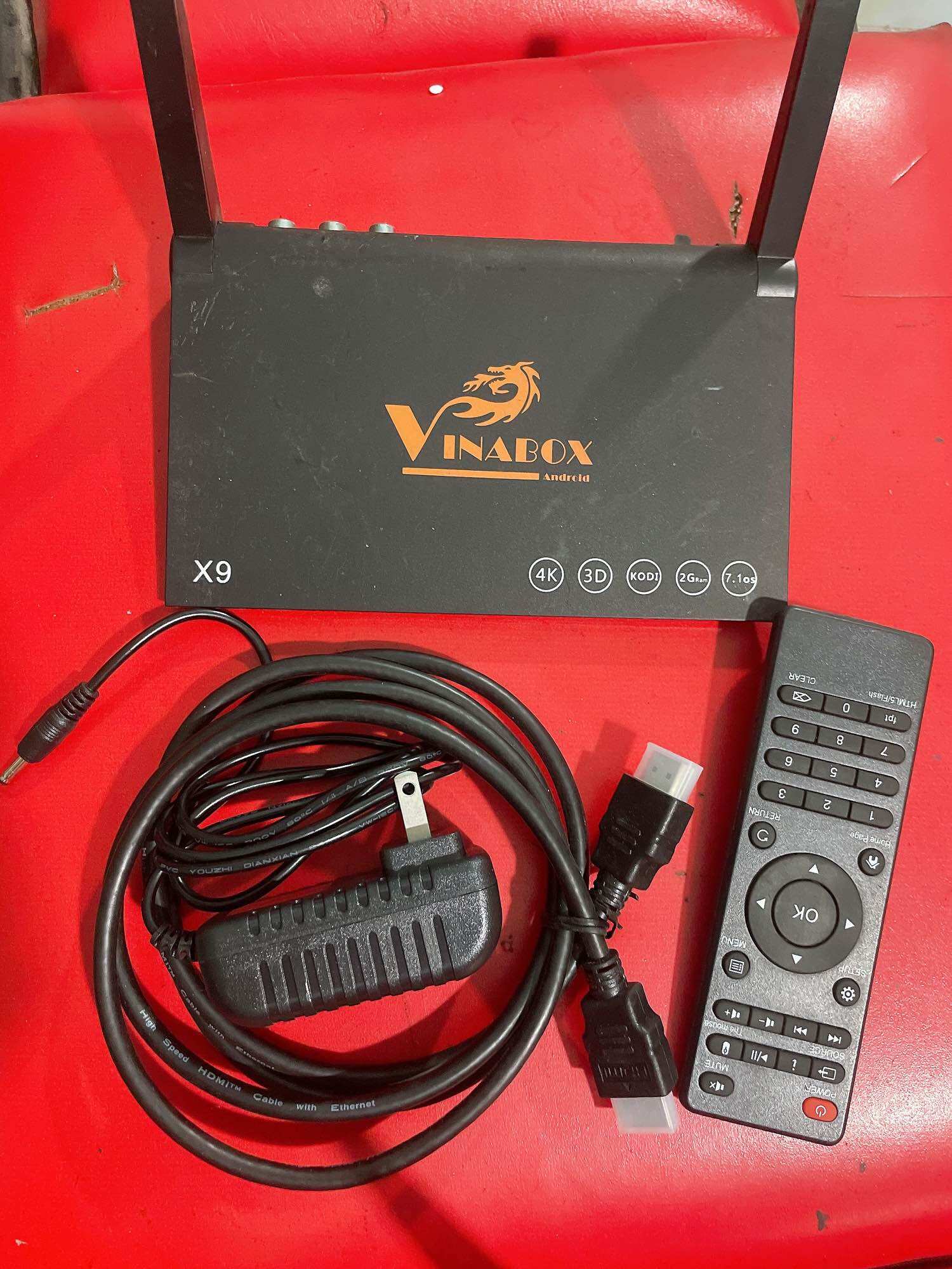 Vinabox x9, ram 2g, android 7.1 đa qua sử dụng