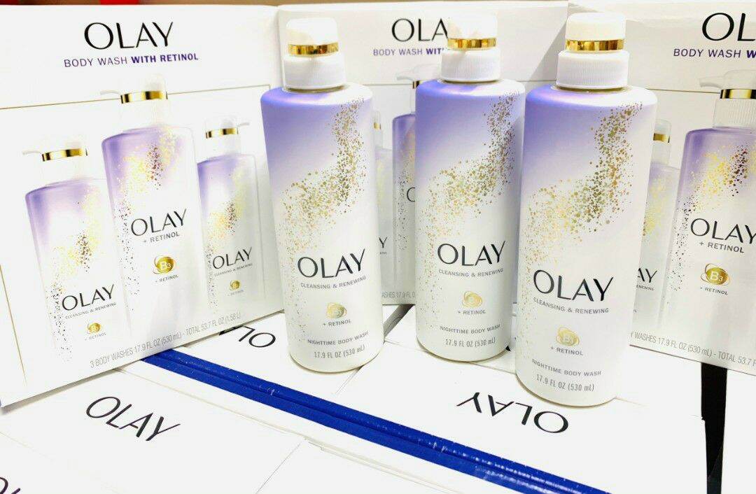 [Hcm]Sữa Tắm Olay Retinol Body Wash Chai 530Ml - Hàng Xách Tay Siêu Thị Costco Mỹ