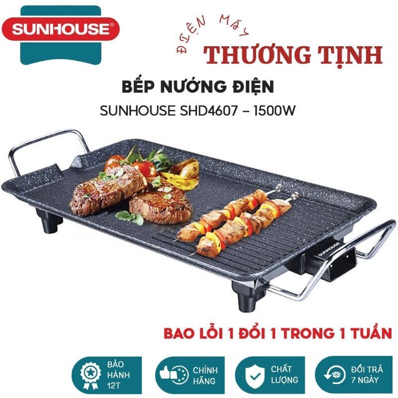 Bếp nướng điện không khói sunhouse shd4607 1500w