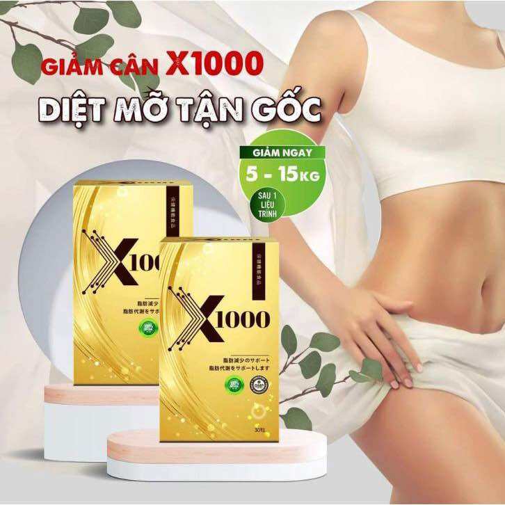 [AUTH] Giảm cân X1000 Ngân 98 Dành cho cơ địa khó giảm -Lẻ 15 viên