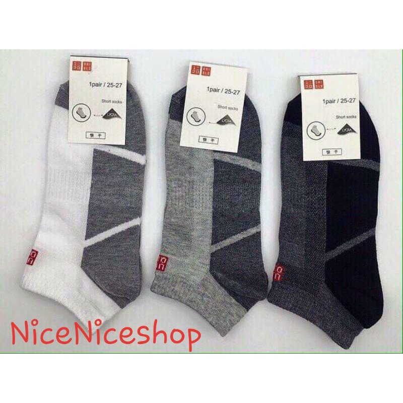 Tất vớ Uni nam cổ ngắn khử mùi chống hôi chân chất cotton đẹp