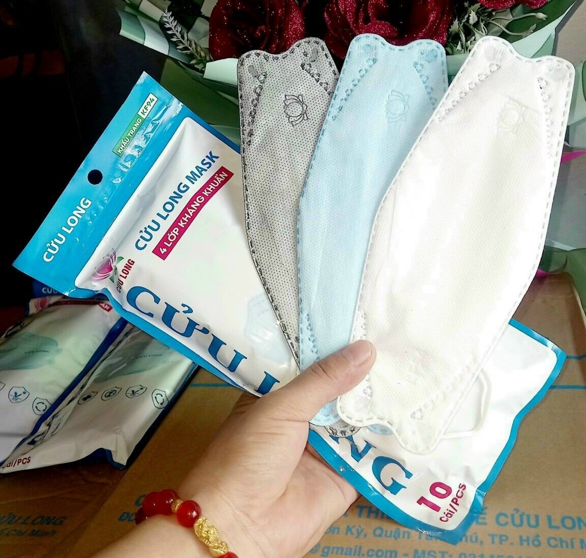 [ Chỉ 1K2/ 1 Cái ] Khẩu Trang 4D KF94 Mask ( 1 Bịch 10 Cái )