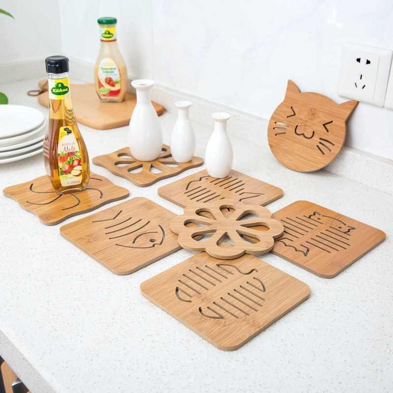 Miếng gỗ lót ly, lót nồi