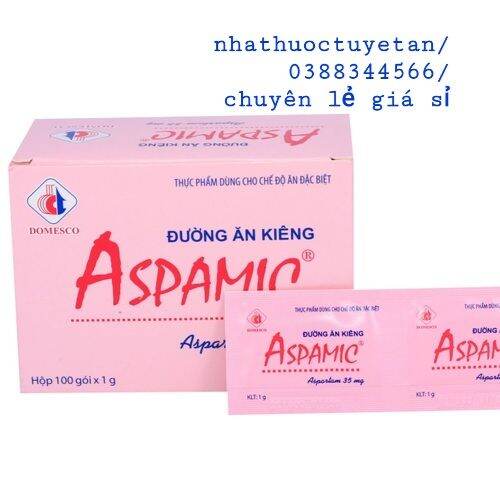 100 gói Đường Ăn Kiêng Aspamic Domesco