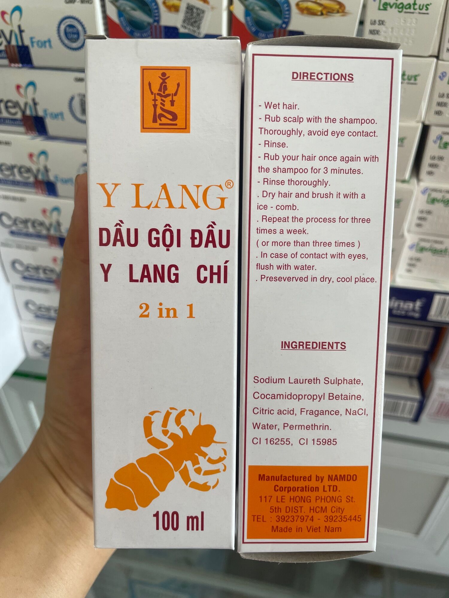 Ủ Chấy, Ủ Chí, Dầu Gội Chí Y Lang
