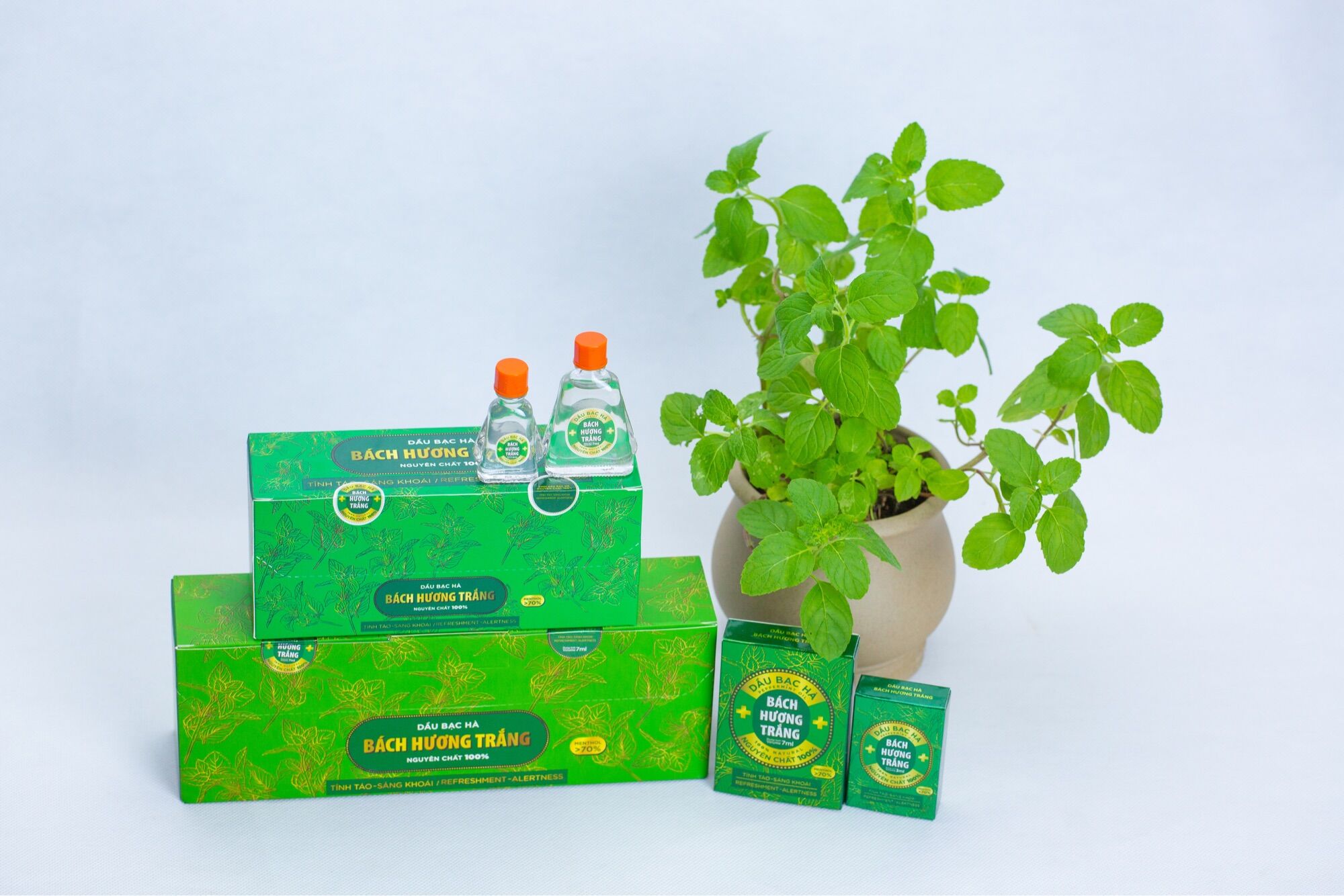 Tinh dầu BẠC HÀ 3ml - phù hợp trong phòng kín và trên xe !