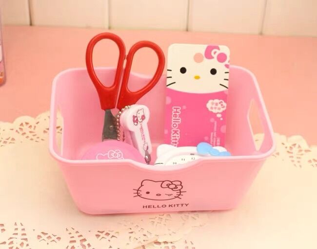 Hộp nhựa mini đựng phụ kiện Hello Kitty - Doremon Doraemon