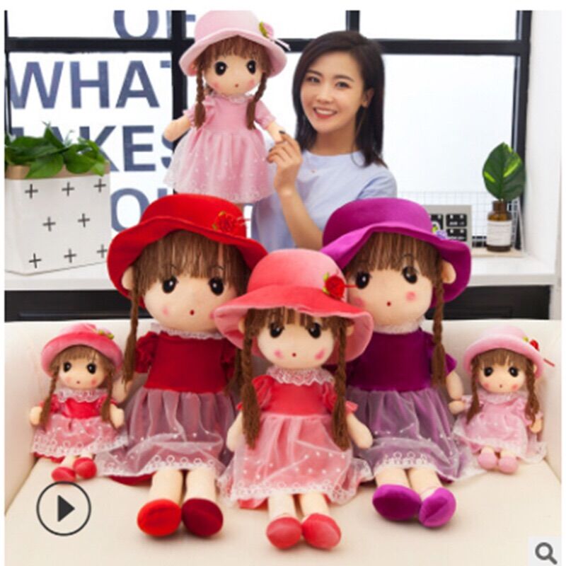 Búp bê mũ nhưng cao cấp kích thước 60cm