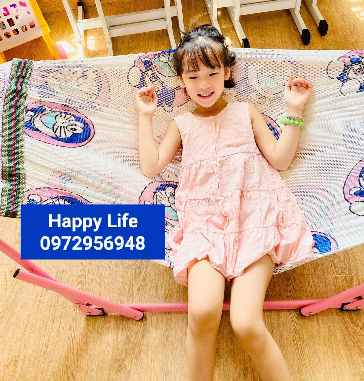 Bộ võng xếp em bé Á Châu, võng xếp em bé, võng em bé, võng baby, nôi em bé