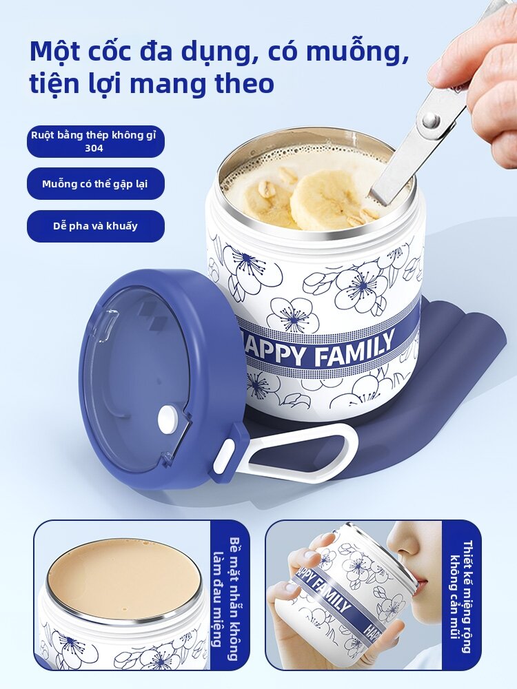 WANGLIMIAO | Bữa Sáng Yến Mạch Qua Đêm Cốc Di Động