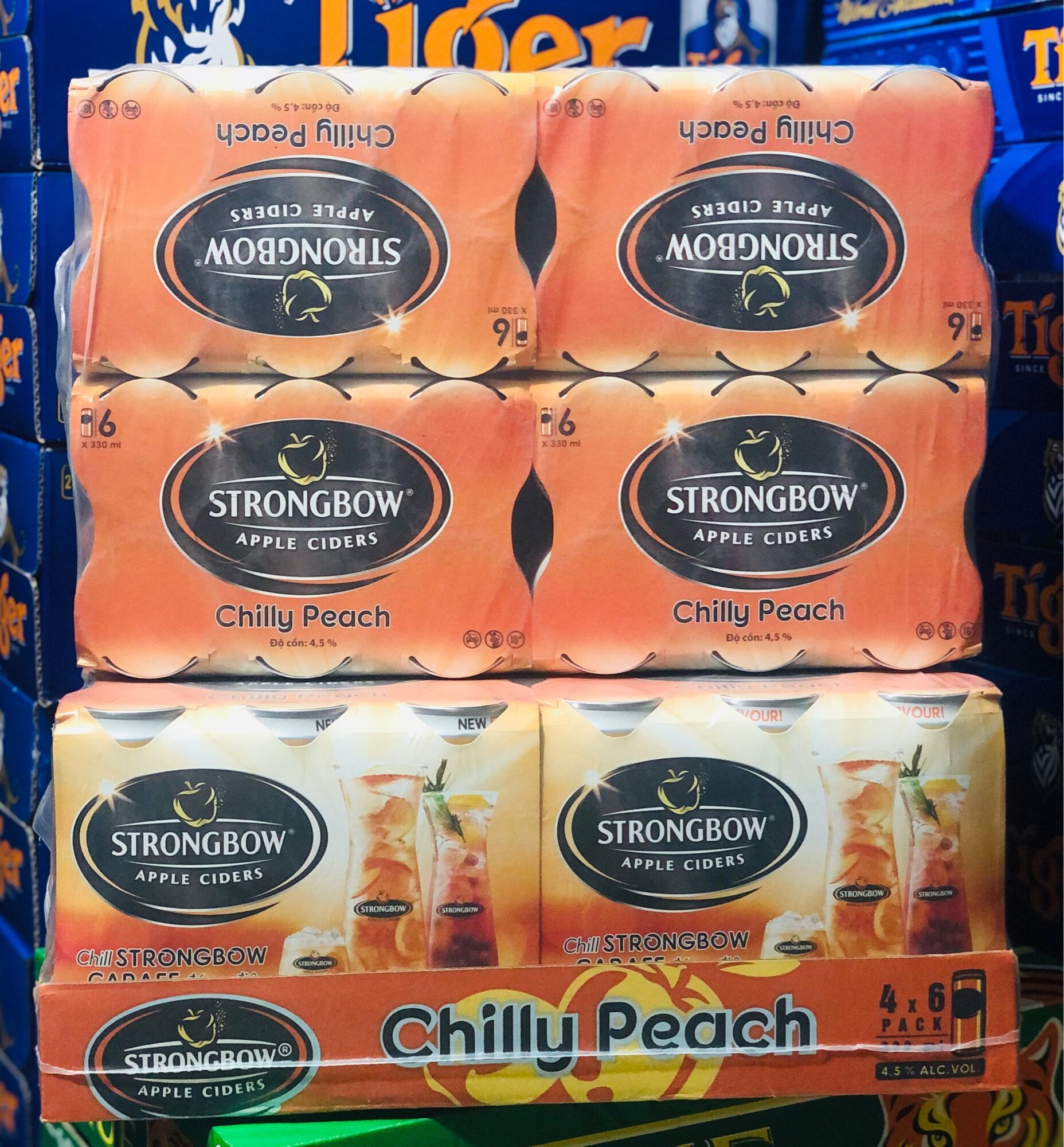 Strongbow Dâu đen 24 lon/Thùng 330ml Chang's Food