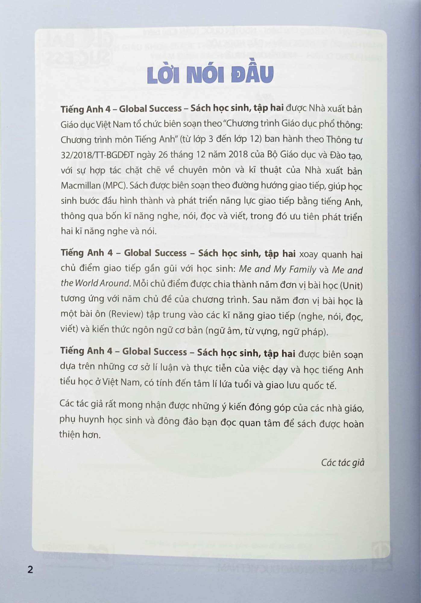 Global Success 4 - S. Học sinh Tập 2