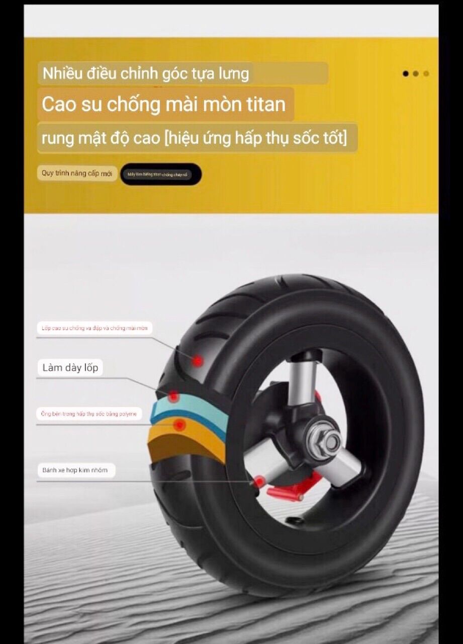 XE ĐẨY ĐÔI CHO BÉ ( HÀNG CAO CẤP ) Bánh Cao Su
