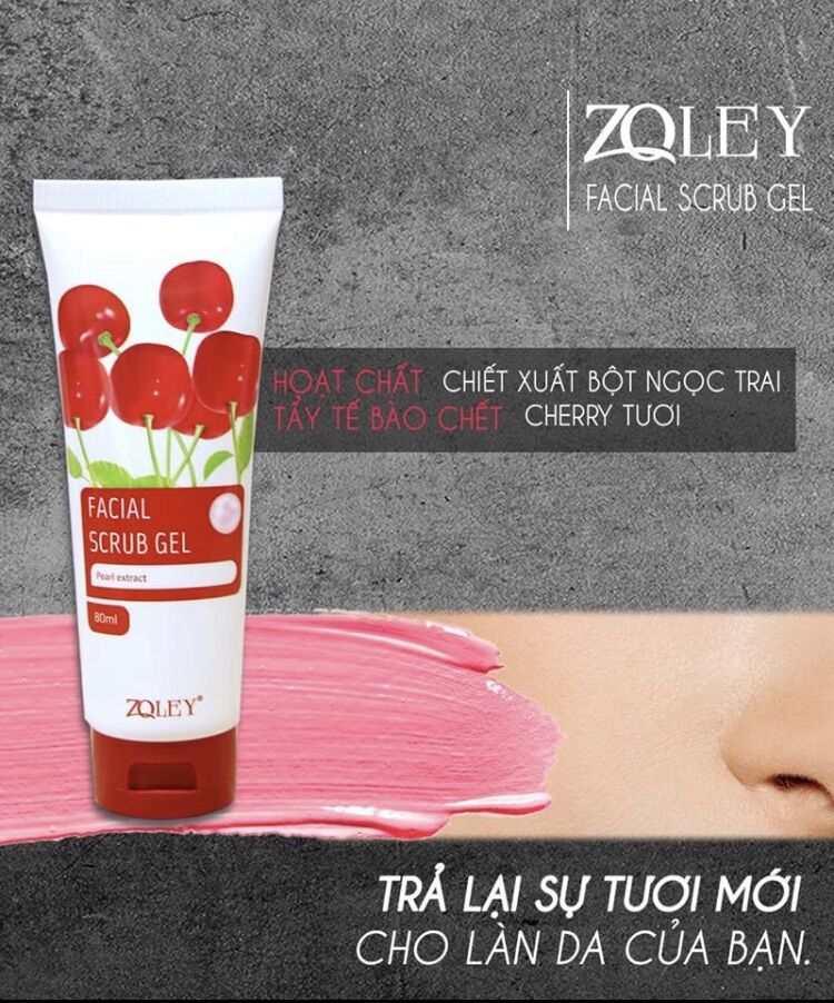 Tẩy tế bào chết dành cho mặt hương cherry
