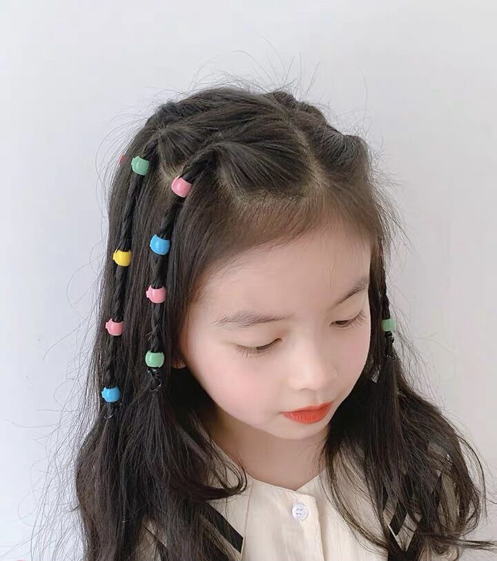 set kẹp bín tóc 2 kiểu 50 cái dễ thương cho bé gái