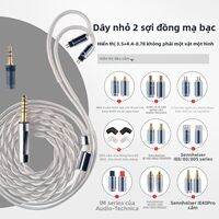 Yongse | Dây Cáp Nâng Cấp Tai Nghe Bọc Bạc MMCX