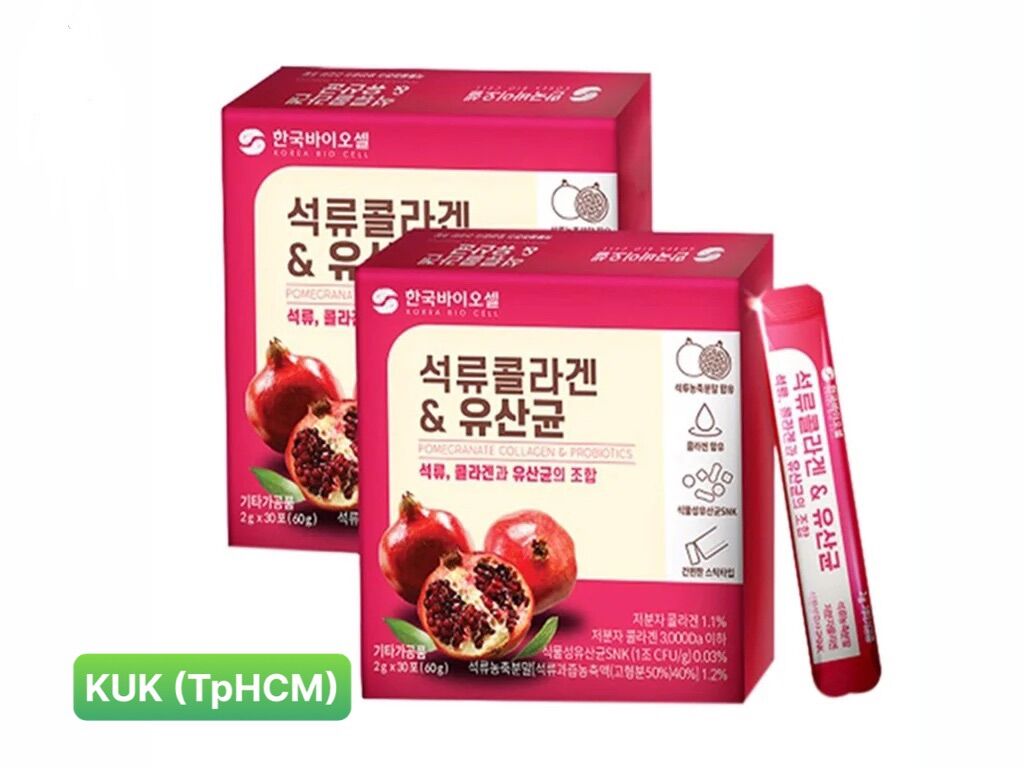 Bột Uống Collagen lựu đỏ bio cell VIKO Korea