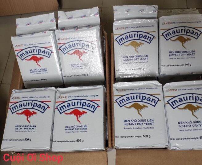 1 gói men mauripan/ men khô/ men nở/ men bánh mì/ men làm pizza 500gr