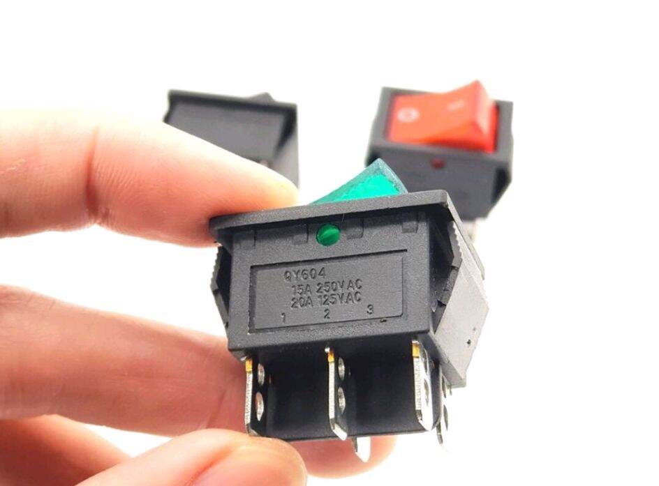 Công tắc bập bênh 6 chân, công tắc bập bênh 16a/250v/kcd4