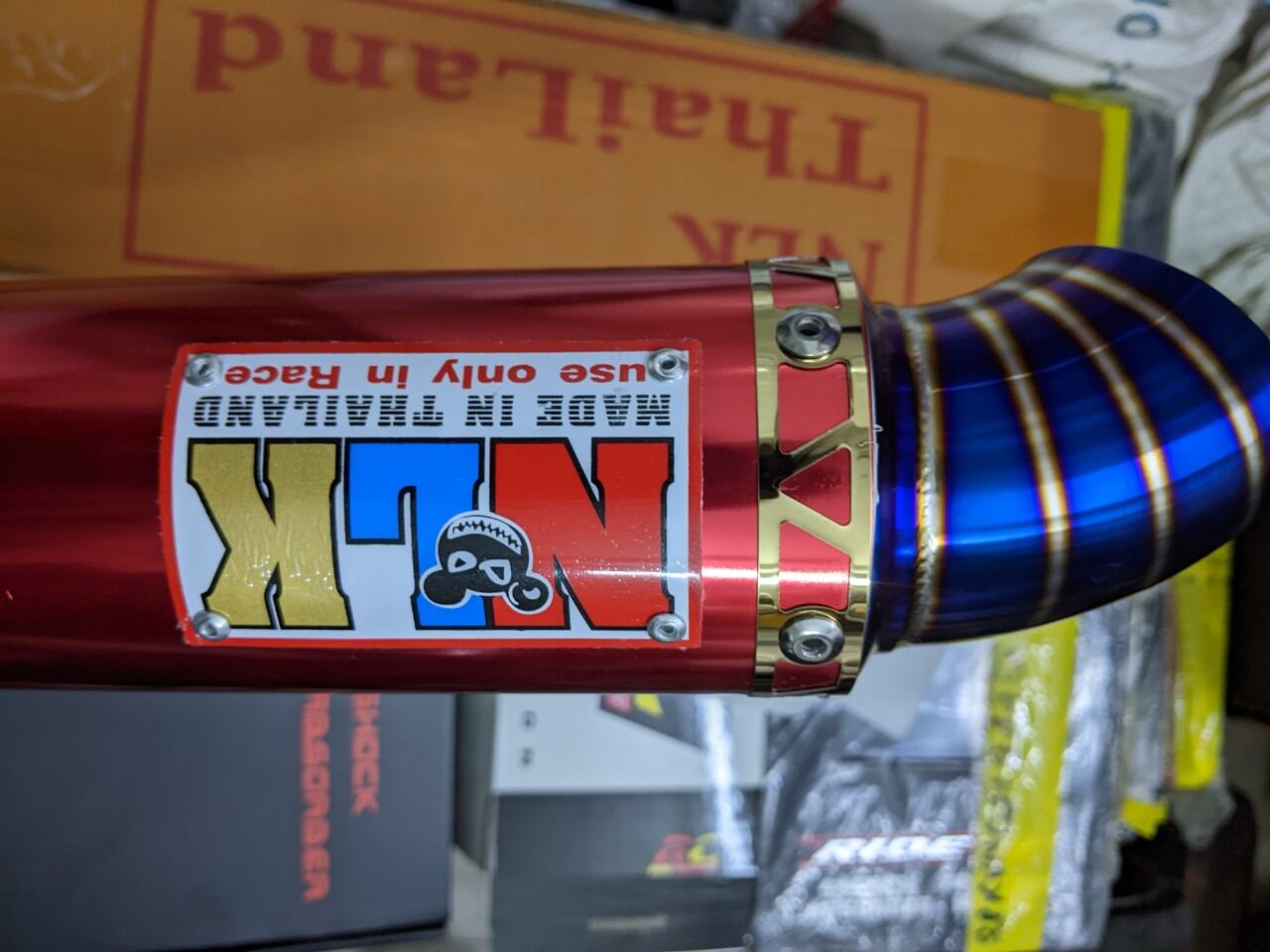 Lon pô NLK gắn cho các dòng xe máy