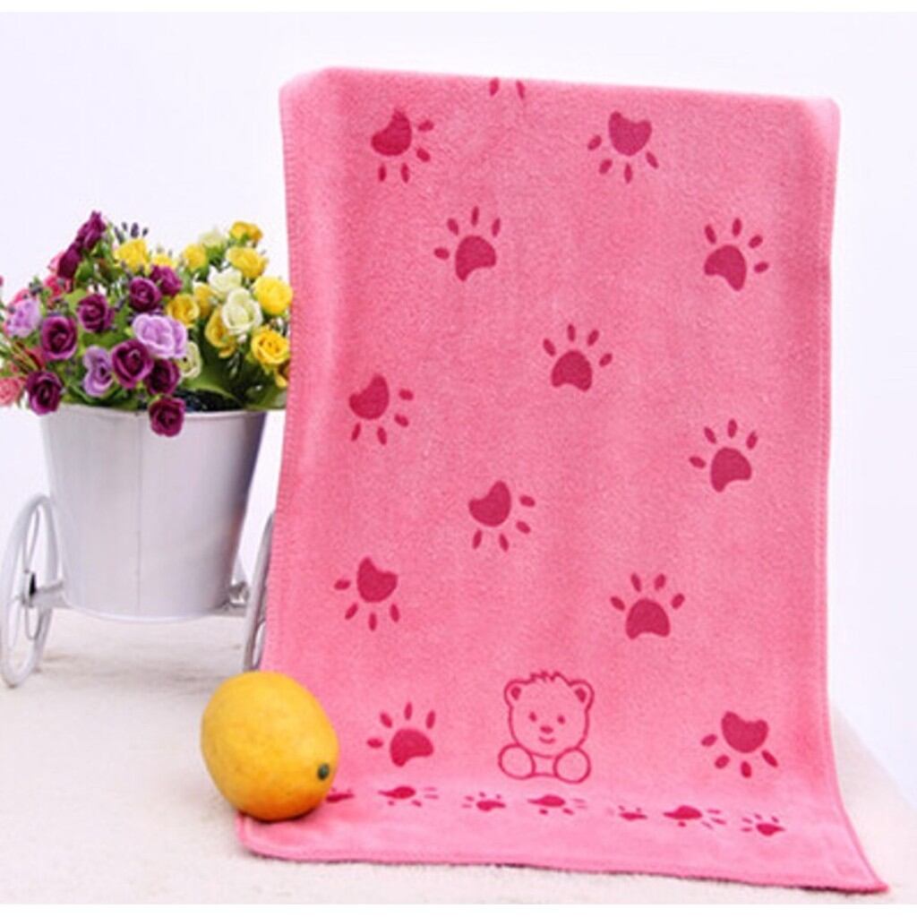 khăn mặt họa tiết cho bé kích thước 25 x 50cm
