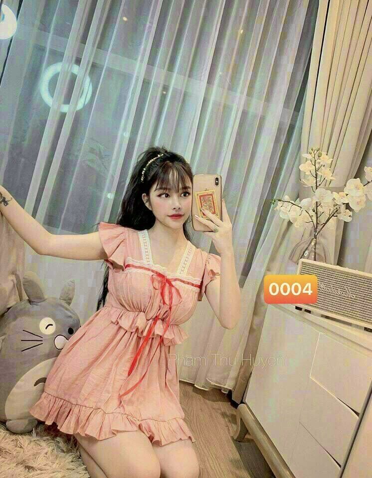 Bộ đùi tiểu thư thắt nơ dễ thương