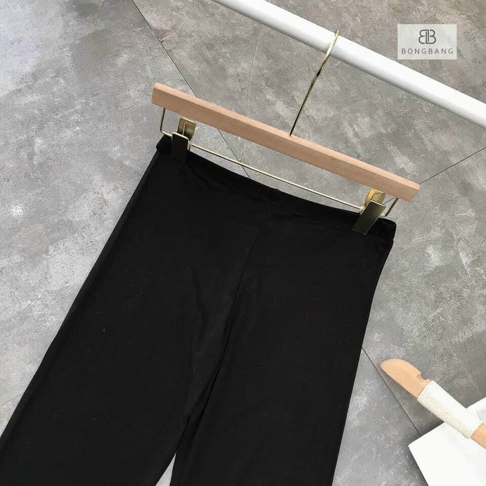 Quần legging đùi cuộn tím siêu hot 2021