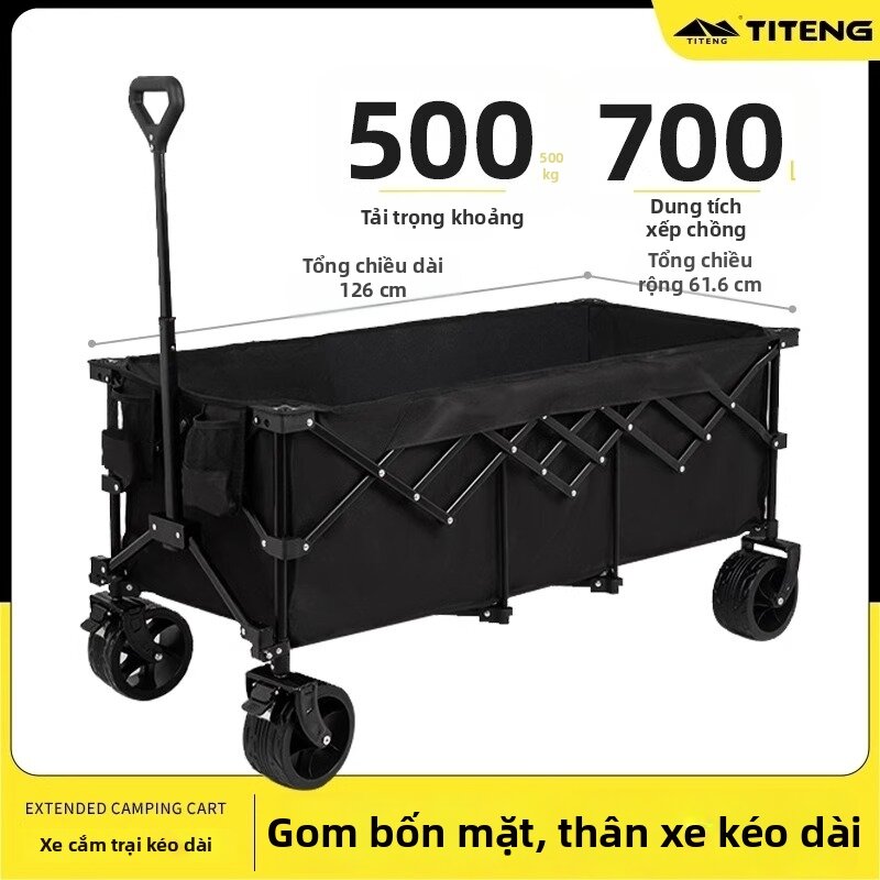 Folding Camp Wagon Outdoor Large Capacity - 8